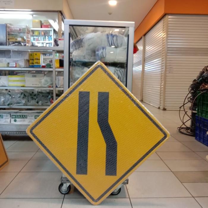 Jual Papan | Papan Peringatan Rambu Penyempitan Jalan Ke Kiri | Shopee ...