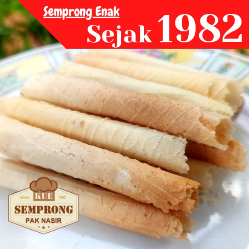 Jual SEMPRONG GULUNG Sejak 1982 Rasa Wijen Cemilan Egg Roll Enak dan ...