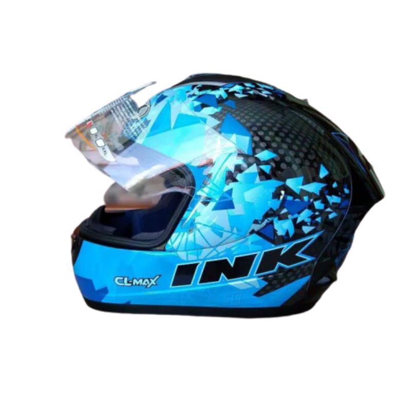 Jual HELM INK CL MAX #6 Bk Blue Fluo | Shopee Indonesia