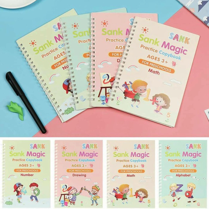 Jual BUKU ANAK PAUD TK PAKET LENGKAP 5 IN 1 STUDENT MAGIC WRITING ...