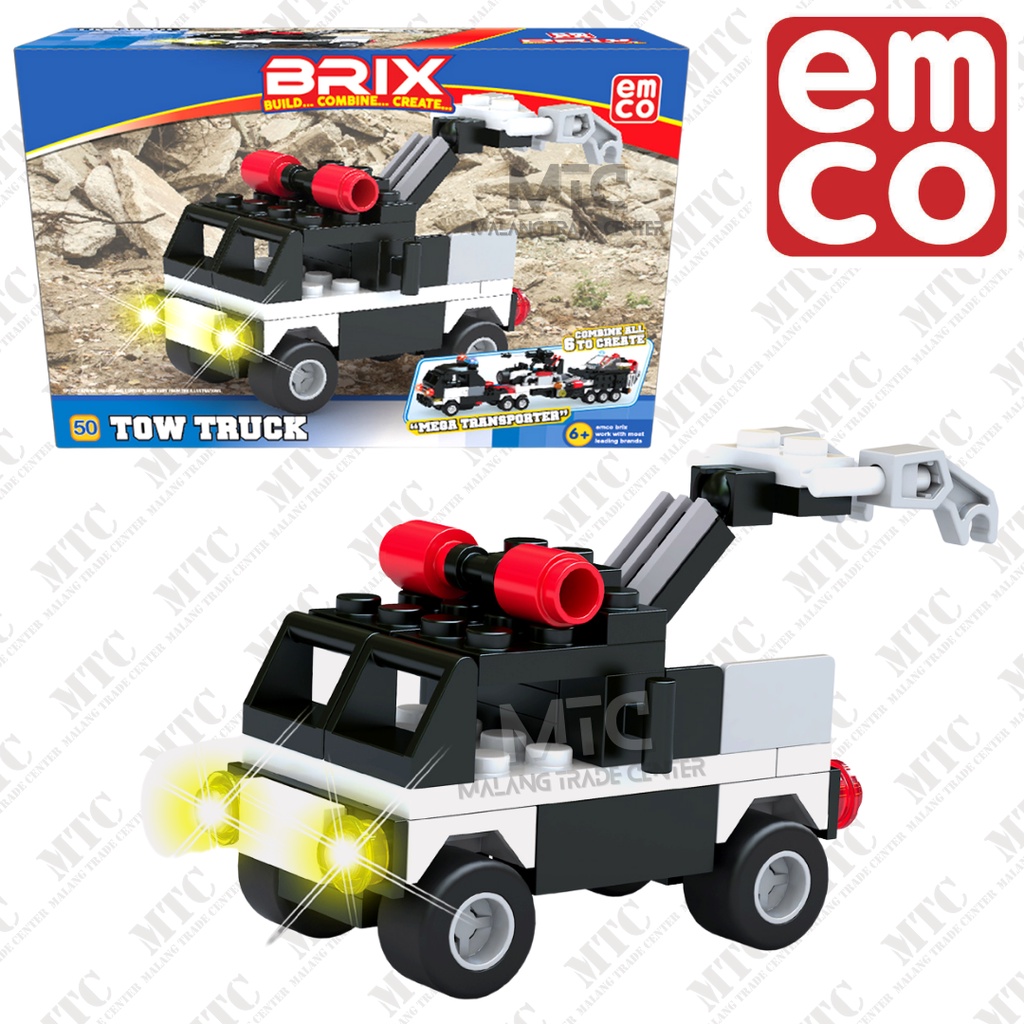 Jual Mainan Balok Lego Bricks Emco Brix Mobil Polisi Pesawat Kapal