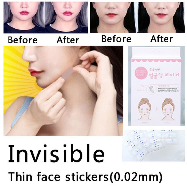 Jual DODO LABEL face lift tape for V shape 1Bok 40pcs -Stiker Penirus ...