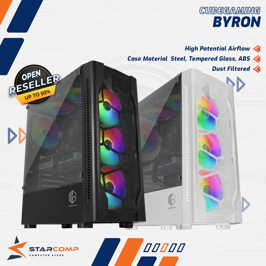 Jual Casing PC CUBE GAMING BYRON Shopee Indonesia