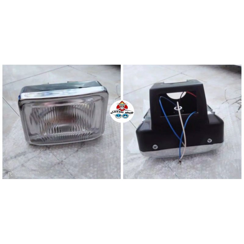 Jual Lampu Depan Headlamp Reflektor Plus Batok Kotak Honda Win Gl Shopee Indonesia