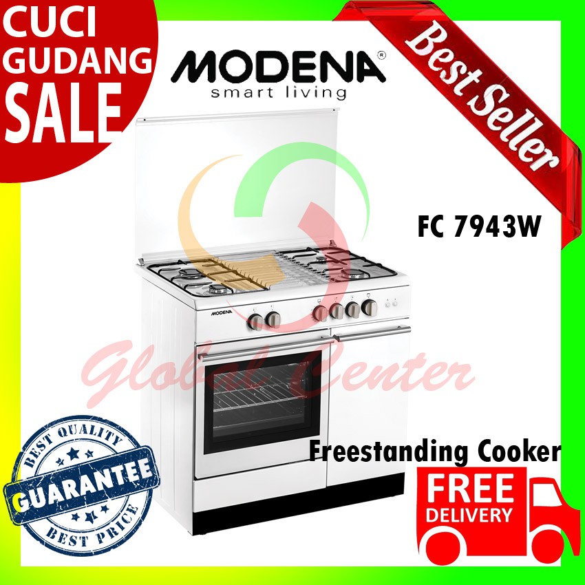 Jual MODENA Freestanding Cooker Kompor Oven FC 7943 W PRIMA Shopee