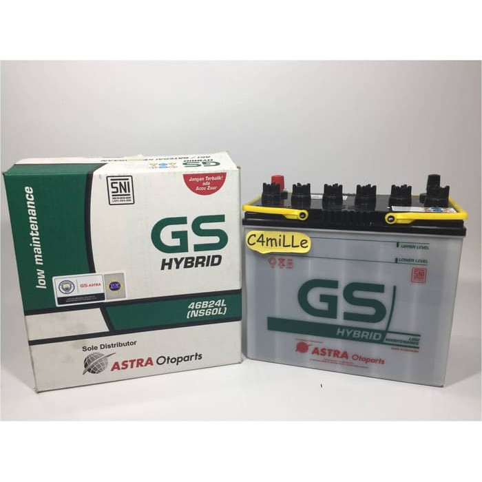 Jual AKI MOBIL GS HYBRID NS60L 55B24L 46B24L GS ASTRA LIVINA MARCH