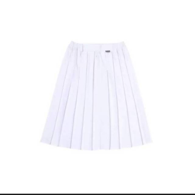 Jual Rok Rempel Putih Pendek Rok Sekolah | Shopee Indonesia