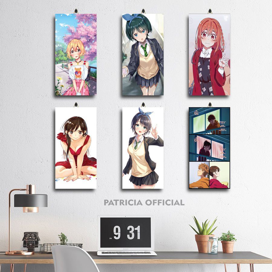 Jual 41 63 Poster Kayu Anime Kanojo Okarishimasu 15x30 0semf G0bdp