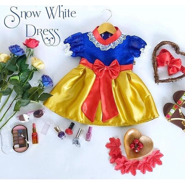 Jual Kostum Snow White Anak Mini Dress Cosplay Princess Disney Baju ...