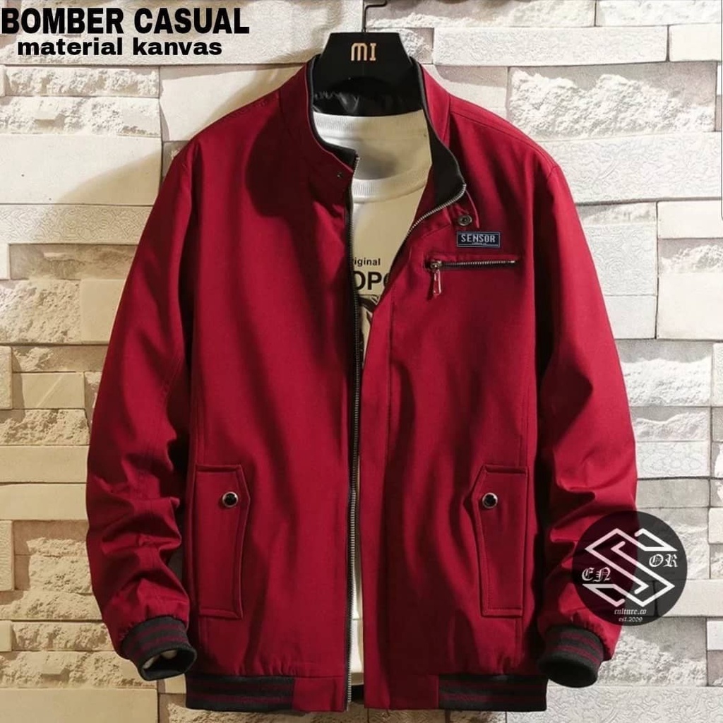 Jual Bomber Casual / Jaket Pria Distro / Jaket Pria Terbaru 2022 Gaya ...