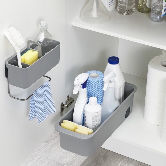 Jual Joseph Joseph Door Store InCupboard Sink Tidy Grey Shopee