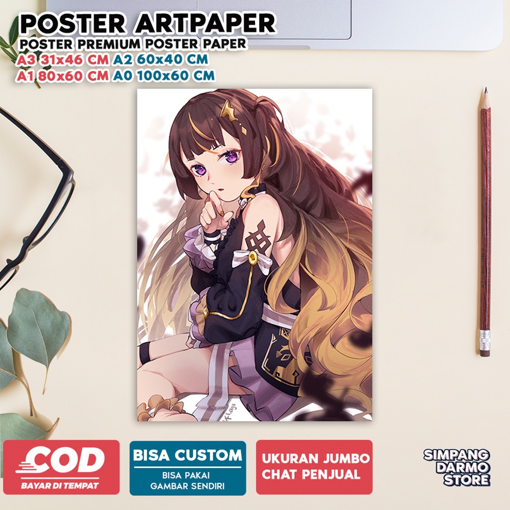 Jual Poster Anya Melfissa Hiasan Dinding Tema Anime Vtuber Virtual ...