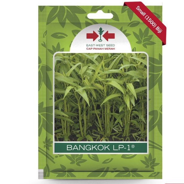 CAP PANAH MERAH - 1500 BUTIR BENIH KANGKUNG DAUN LEBAR BANGKOK LP-1