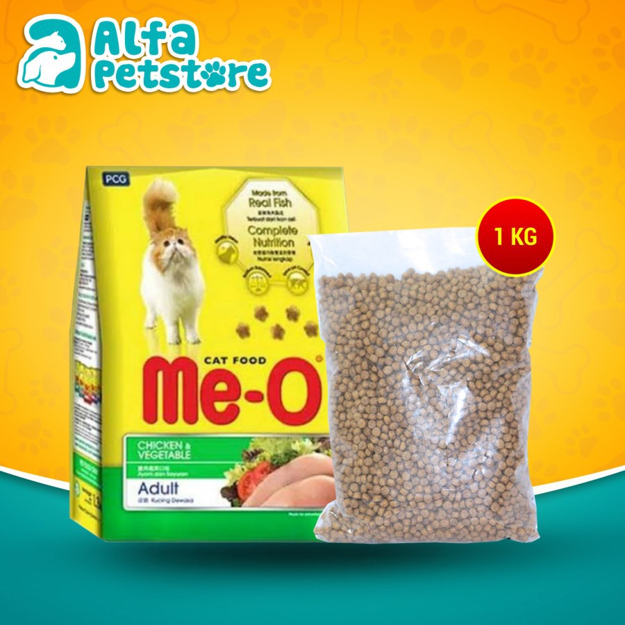 Jual Makanan Kucing Me-O Repacking Cat Food Meo 1 KG | Shopee Indonesia