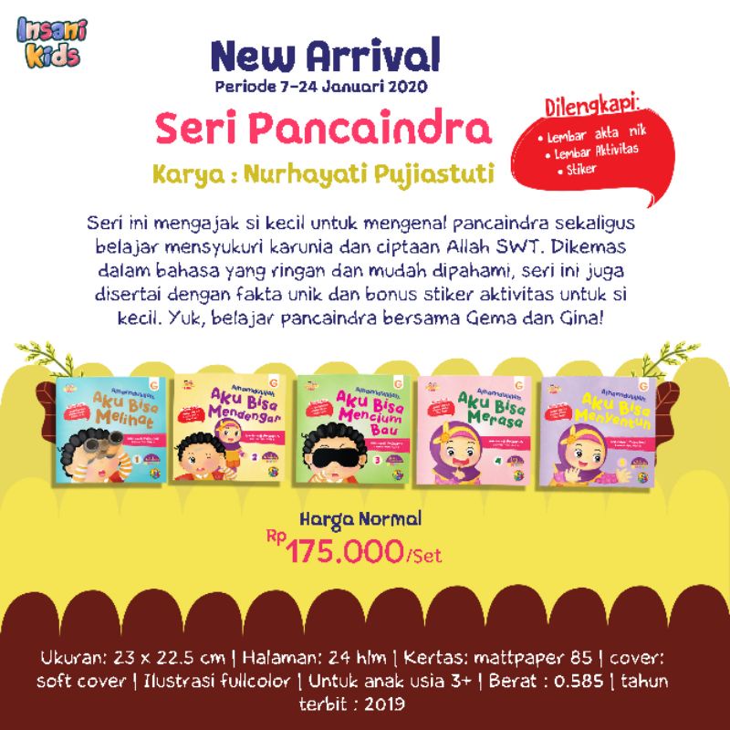 Jual ISI 5 BUKU | BUKU ANAK | SERI PANCAINDRA | Shopee Indonesia