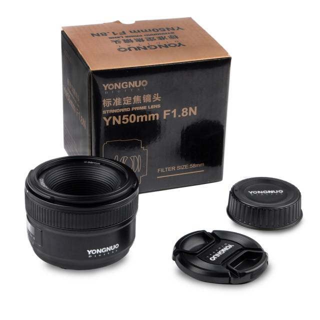 Jual NEW BARU Yongnuo YN 50mm F1 8 Fix Lens For Nikon EF Prime Fixed Lens 50 Mm Sony Olympus