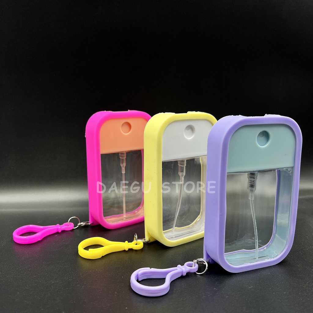 Jual Silicone Case Botol Pocket Card Hand Sanitizer Spray + Gantungan ...