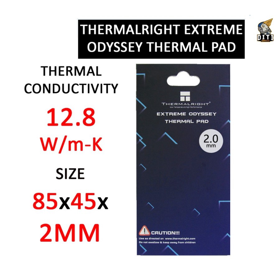 Jual Thermalright Extreme Odyssey Thermal Pad 85x45x2mm Vram Chipset Shopee Indonesia