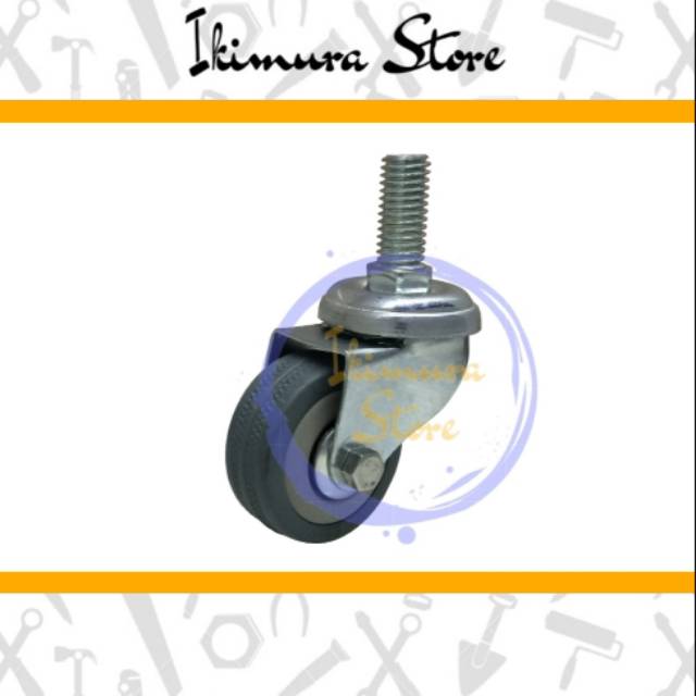 Jual Roda Gepeng Abu-abu / Roda Lemari / Roda Bufet Ukuran 5