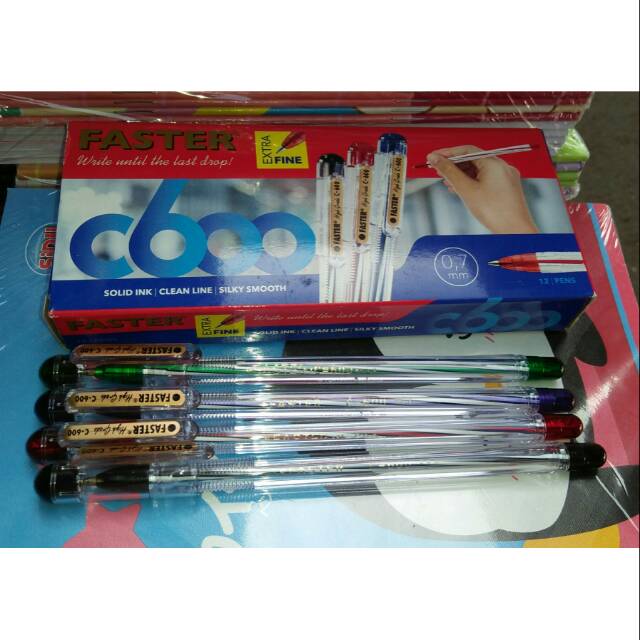 Jual Pulpen Faster C600 Isi 12 Pcs | Shopee Indonesia