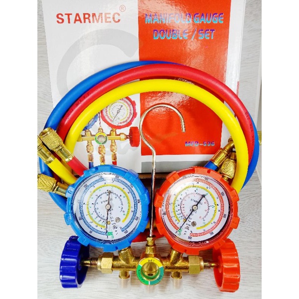 Jual MANIFOLD DOUBLE MULTI R22 R410 R32 R134 | Shopee Indonesia