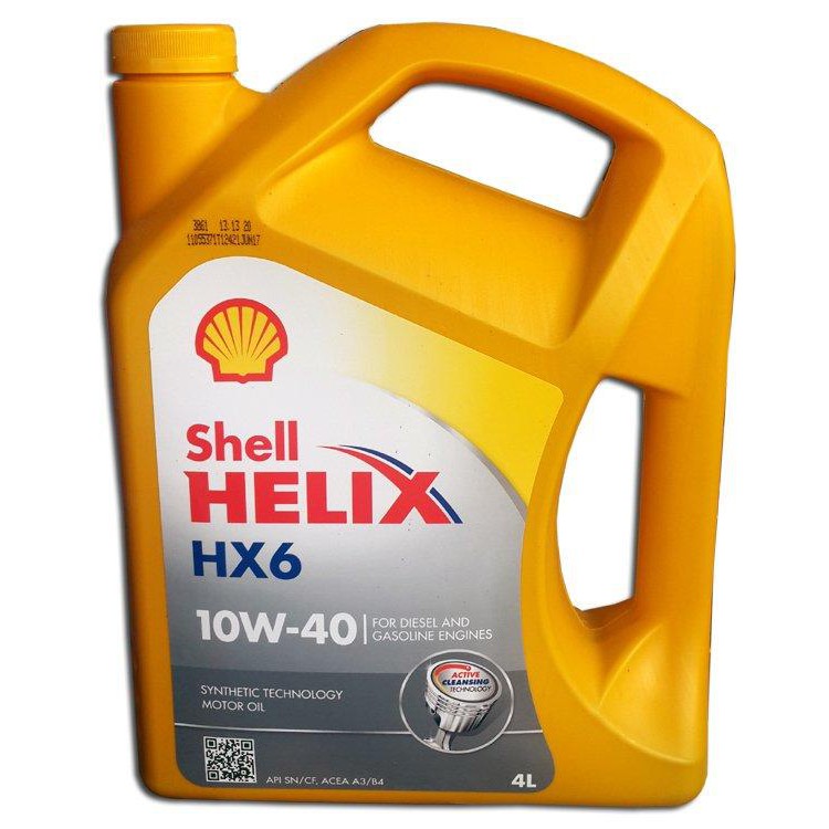 Jual Shell Helix HX6 10W-40 Semi Synthetic 4 Liter | Shopee Indonesia