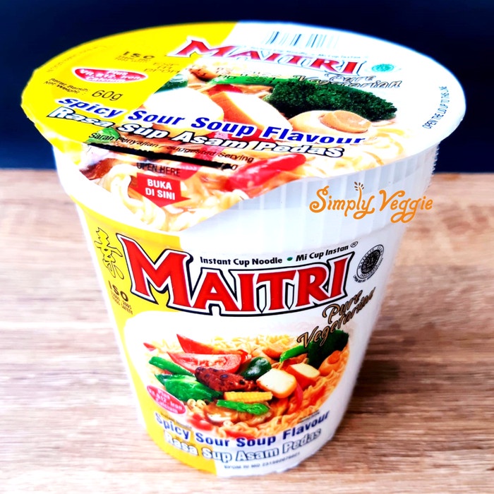 Jual Ds201vvs Maitri Mie Cup Instant Vegetarian Rasa Sup Asam Pedas Mie Maitri Cup Ffa2d01a1 7094