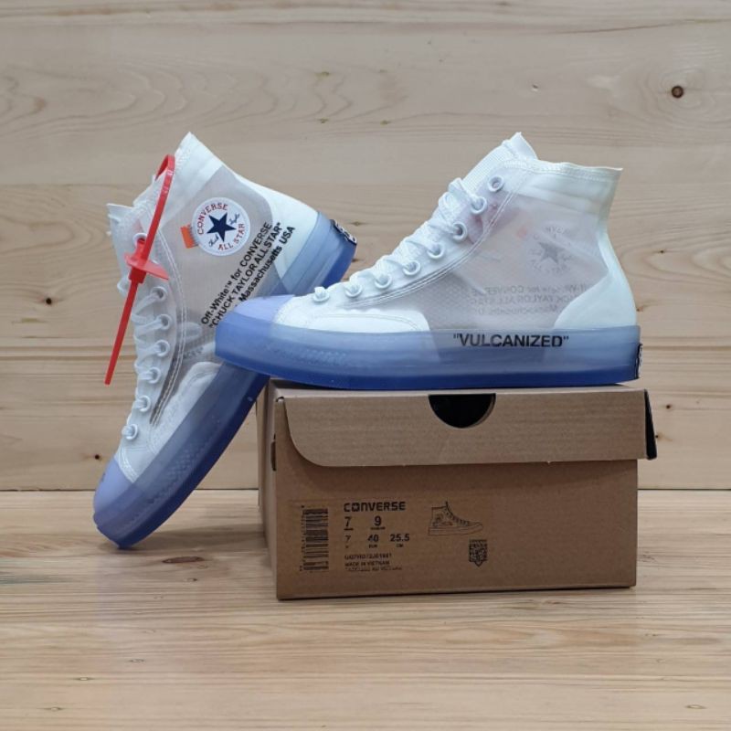 Converse trasparenti off white clearance