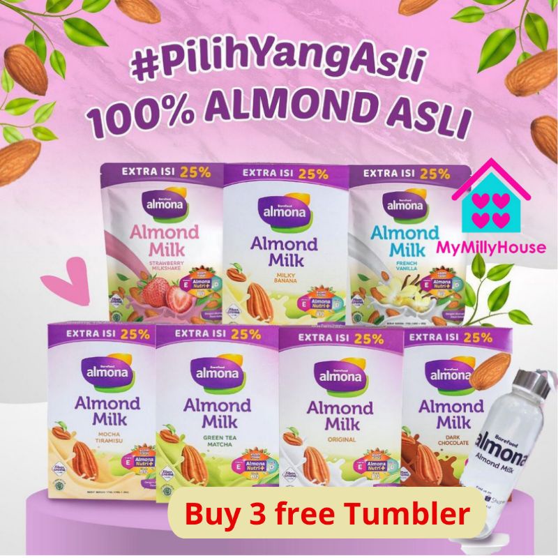 Jual Almona Susu Almon Pelancar Asi Almond Milk Powder Asi Booster With Daun Katuk Rendah Gula 6199