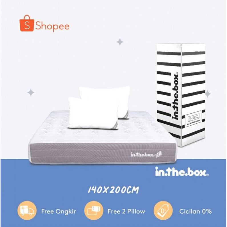 Jual Kasur Spring Bed In The Box 101 Ukuran 140 x 200 cm (Custom Size