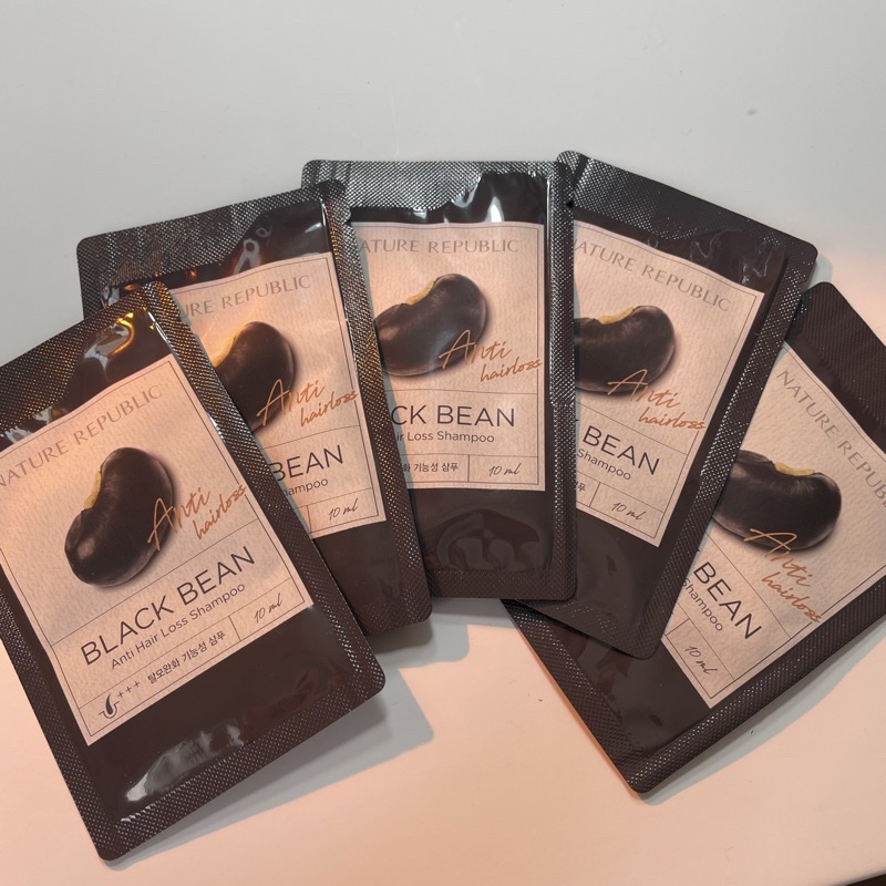 Jual Nature Republic Black Bean Anti Hair Loss Shampoo Sample Sachet ...