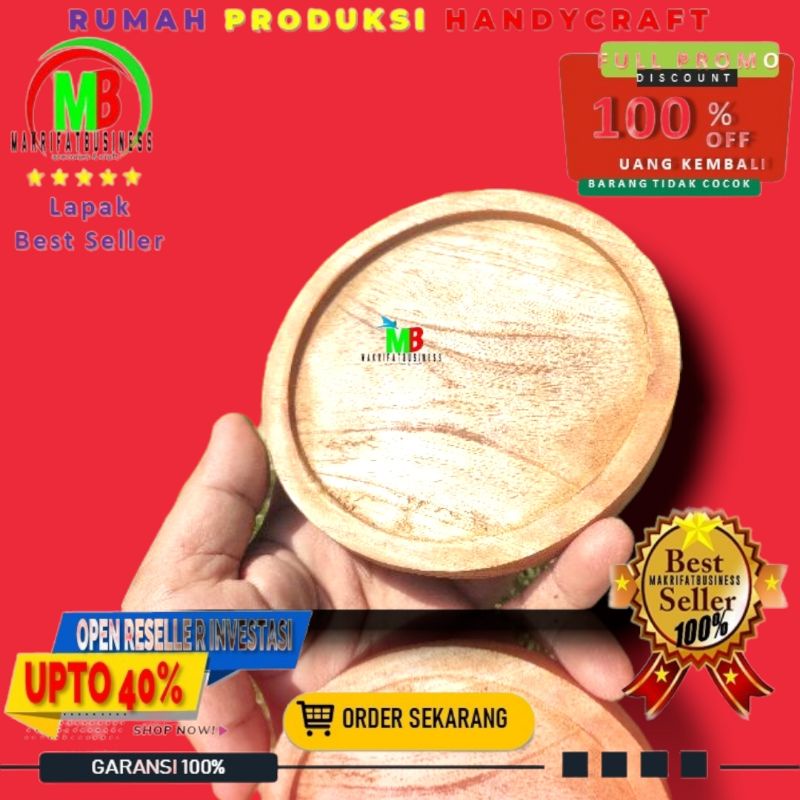 Jual Produk Coaster Kayu Tatakan Gelas Alas Gelas Kayu Premium 10 Cm By Intan Official 6970