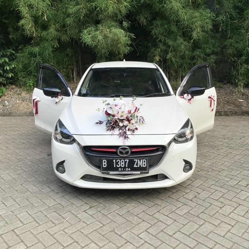 Jual Bunga Dekorasi Mobil Pengantin Wedding Car Anggrek Premium Mewah Murah Shopee Indonesia