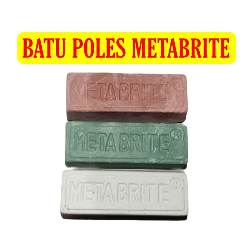 Jual BATU POLES PUTIH - HIJAU - PINK METABRITE | Shopee Indonesia