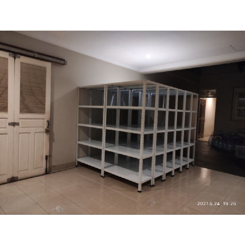 Jual Rak Siku Besi Serbaguna Ukuran 100x40x200 + Kaki Karet | Shopee ...