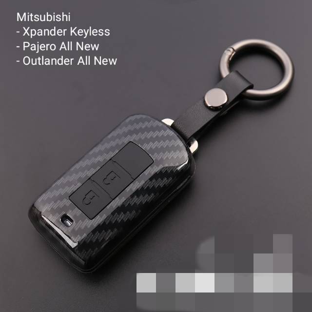 Jual Cover Key Carbon - Casing Kunci Carbon Mitsubishi Xpander Keyless ...
