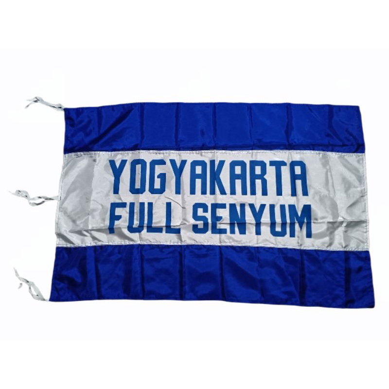 Jual Mini Flag Bendera Biru Putih Biru Yogyakarta Full Senyum Ukuran 92cm X 64cm Shopee 