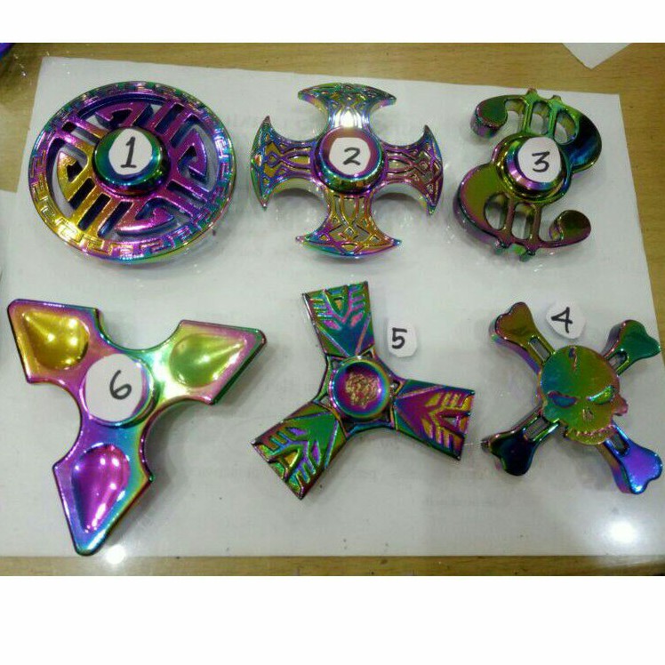 Jual Fidget Spinner Rainbow Hand Spiner Rainbow Design | Shopee Indonesia