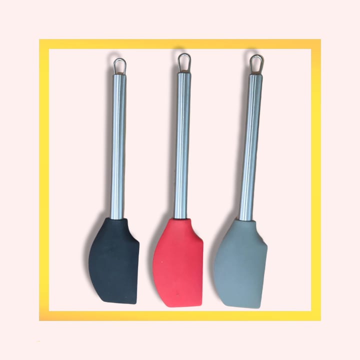 Jual Spatula Silikon / Codet Sutil Anti Panas Gagang Stainless | Shopee ...