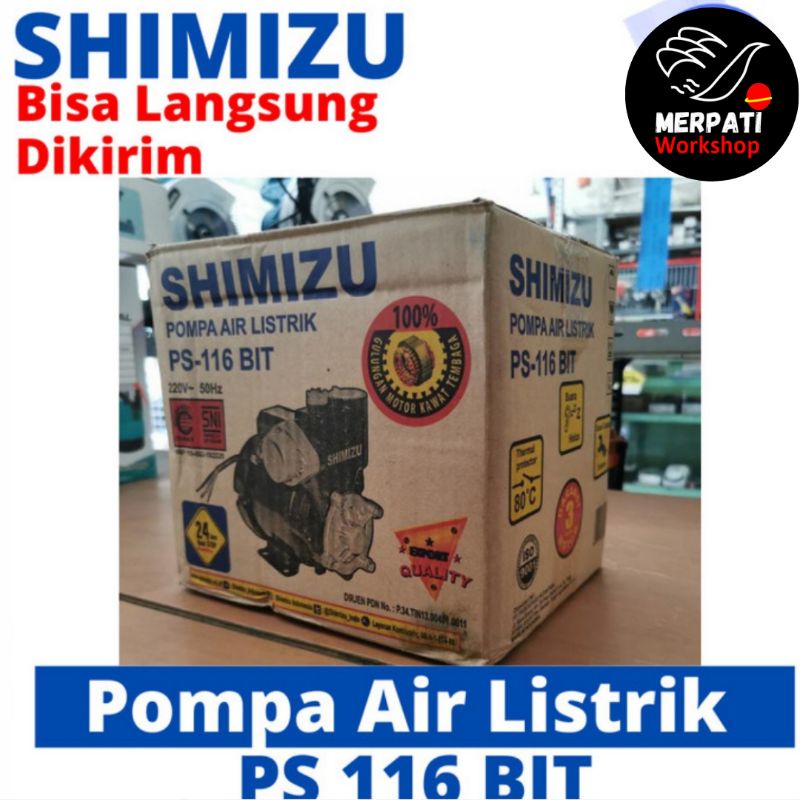 Jual Pompa Air Listrik Non Otomatis SHIMIZU PS 116 bit ORIGINAL ...