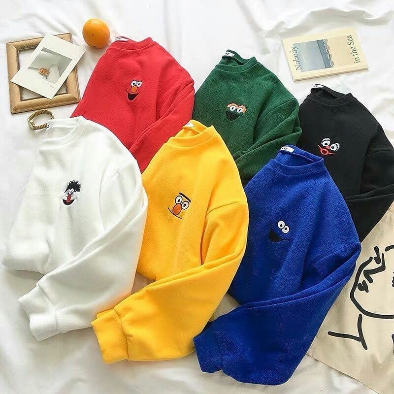 Jual SWEATER ELMO SWEATER SWEATER WANITA TEBAL Shopee Indonesia