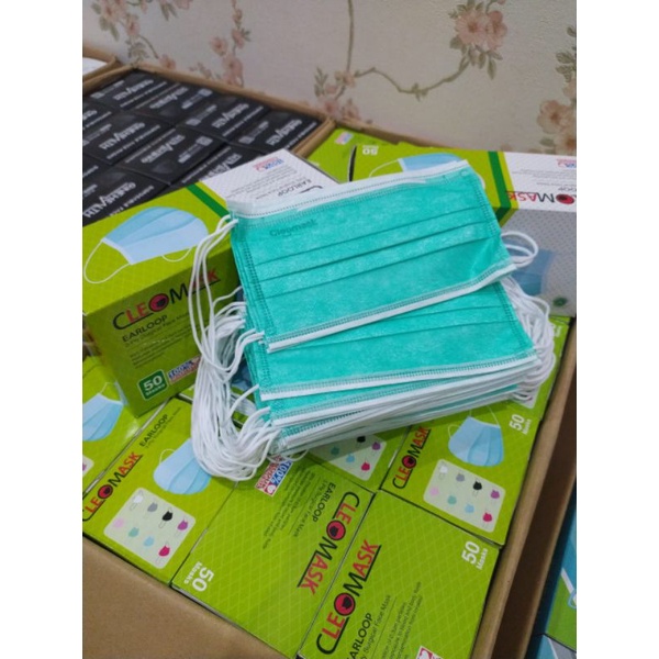 Jual Masker Cleo Medis 3ply isi 50pcs | Shopee Indonesia