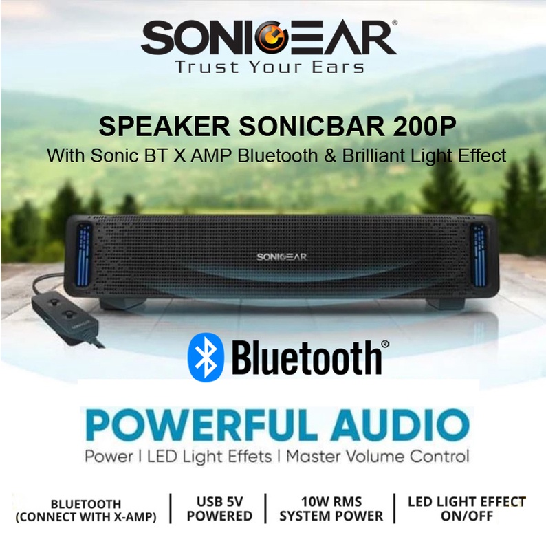 Jual SONICGEAR Sonicbar 200P Powerful Passive Soundbar Speakers