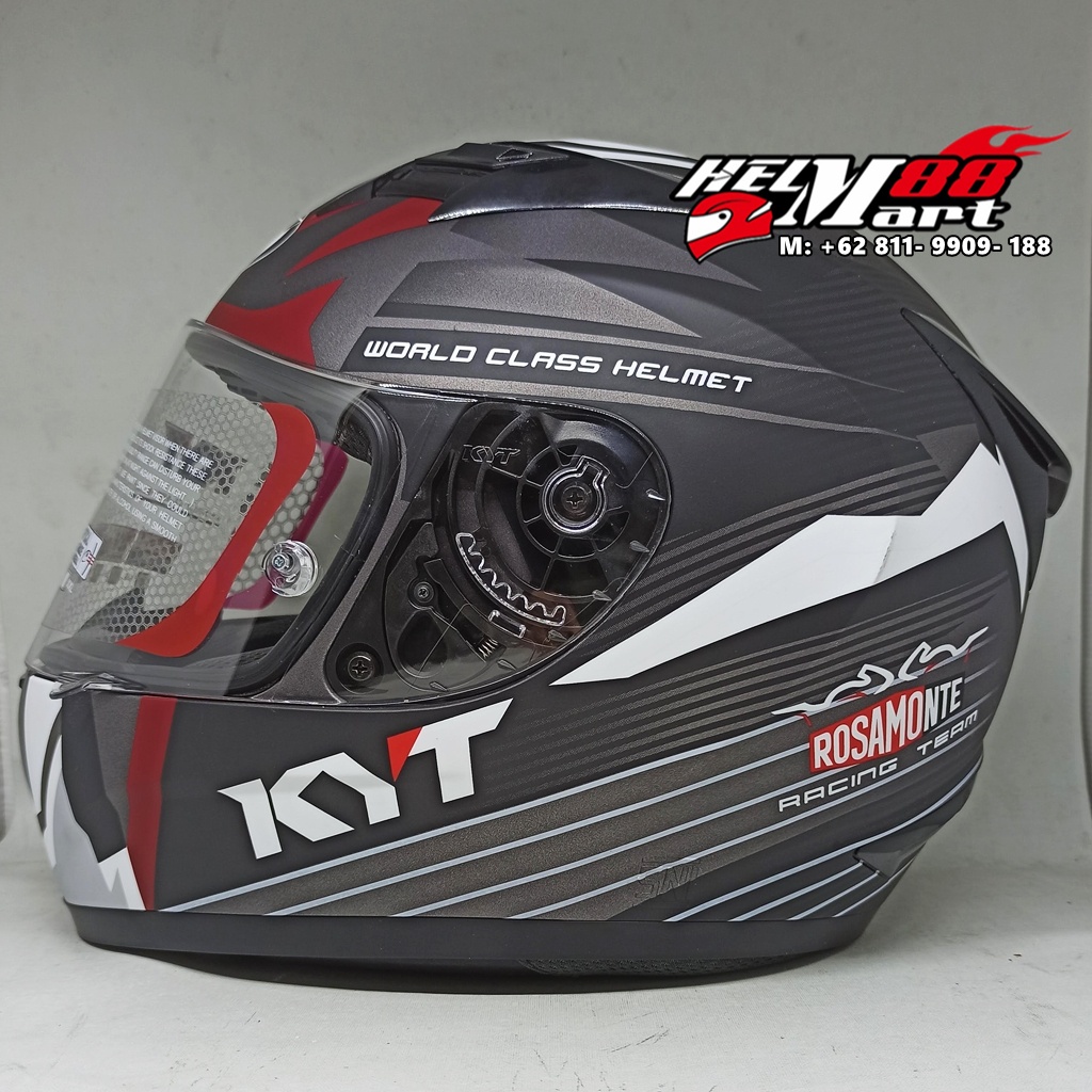 Jual KYT R10 Race Edt #3 Helm KYT R-10 Flat Visor Helm Full Face