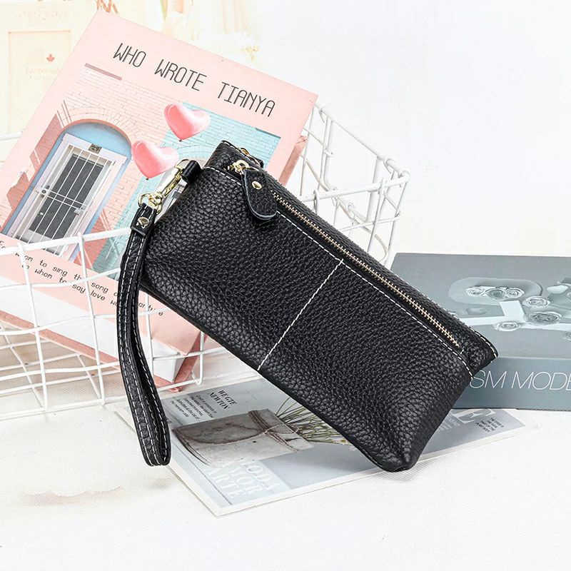 Jual Dompet clutch kulit asli tas tangan kulit asli bahan kulit