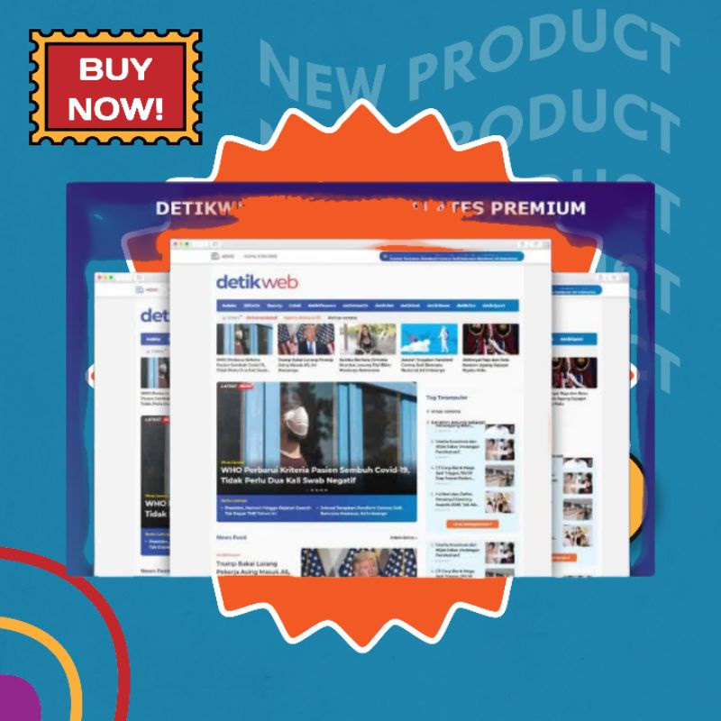 Jual DetikWeb Blogger Templates Mirip Tema Detik.com | Shopee Indonesia