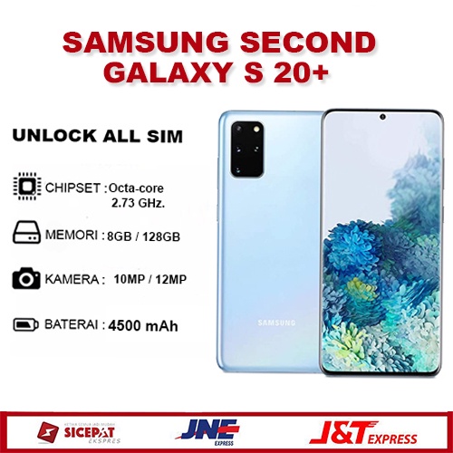 Jual SAMSUNG GALAXY S20 PLUS 12/128 GB SECOND / SAMSUNG S 20 PLUS 12/ ...