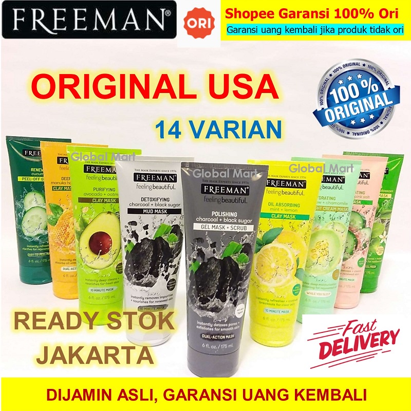 Jual ORIGINAL USA Freeman Mask 175ml 100% Dijamin Asli FAST DELIVERY ...