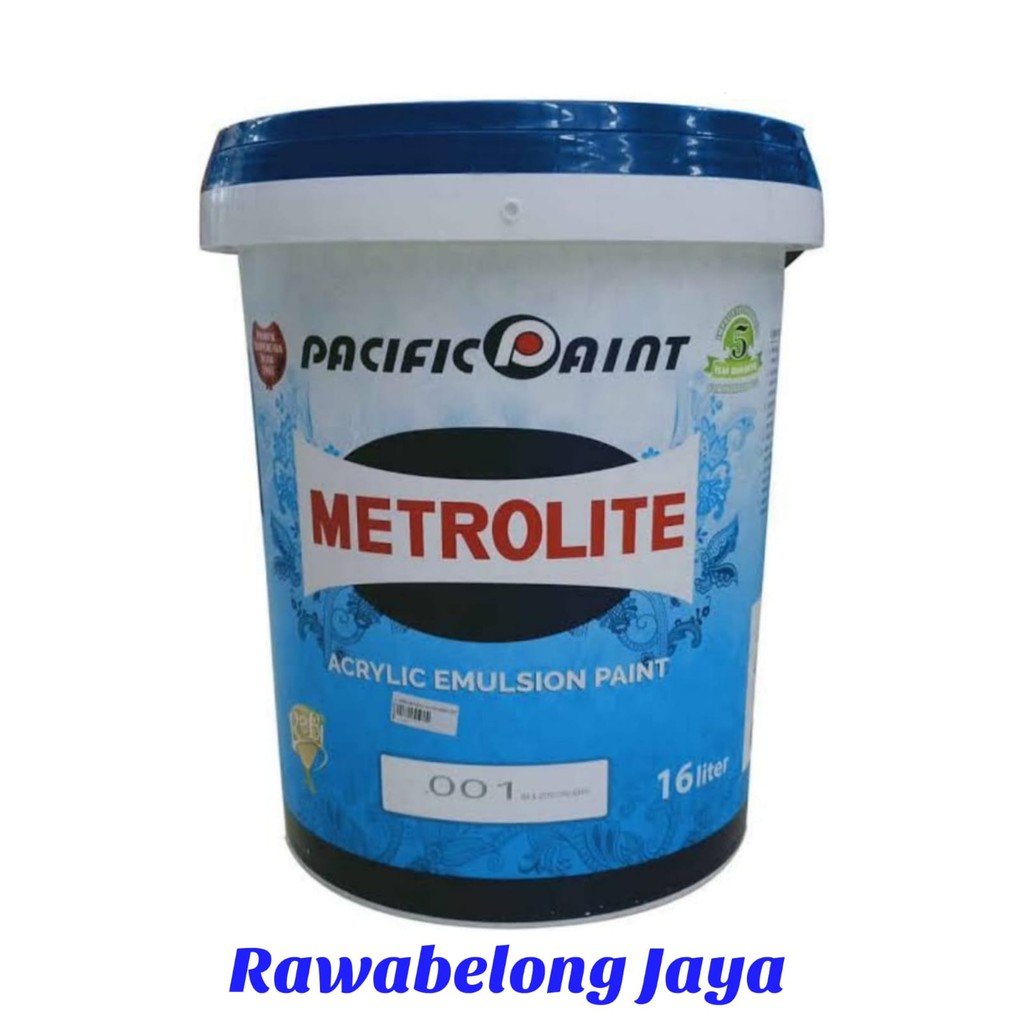 Jual Cat Tembok Metrolite Putih Pail 16 Liter Shopee Indonesia 5027