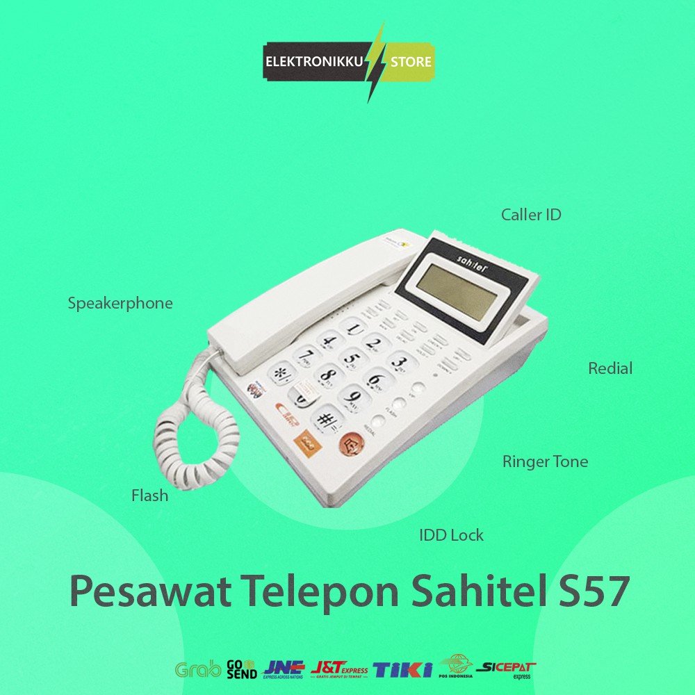 Jual Telephone Sahitel S57 Pesawat Telepon Kabel Rumah Kantor Indihome ...